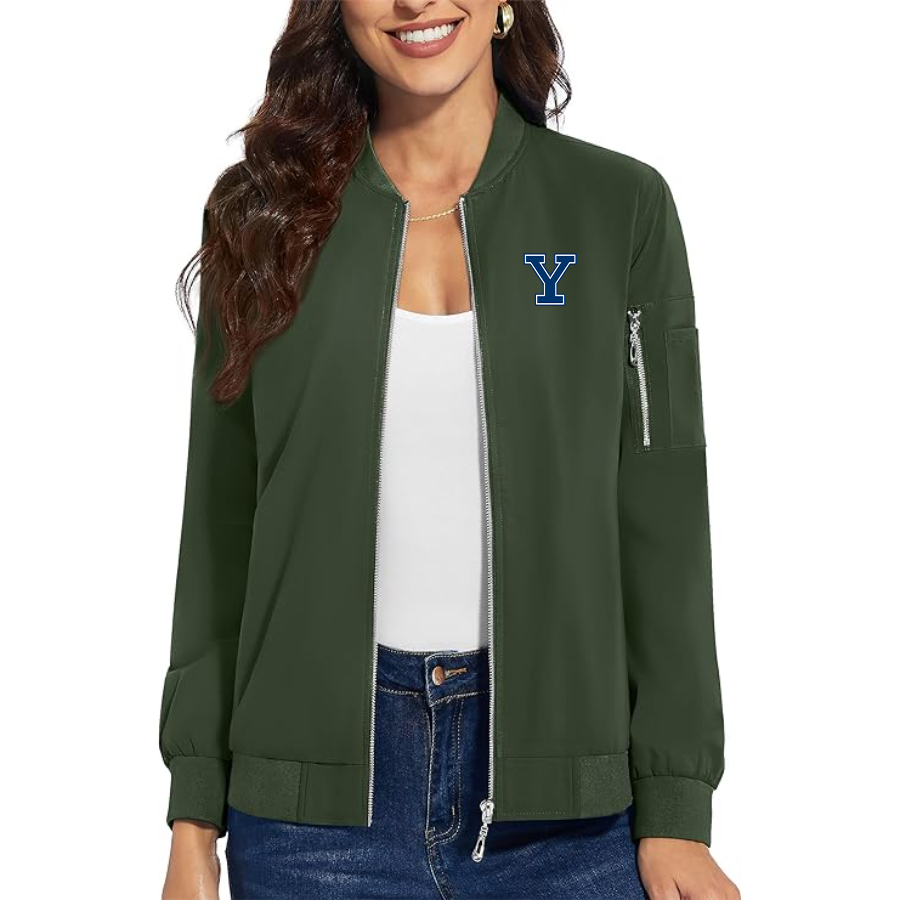 Women's  Yale Bulldogs Premium Bomber Jacket Outerwear